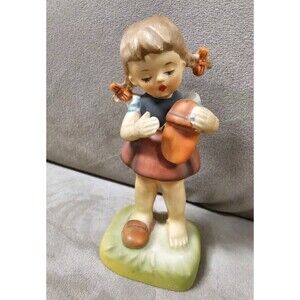 Vintage Erich Stauffer Girl Sandy Shoes Figurine